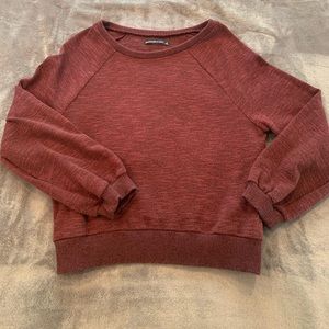 red sweater from abercrombie and fitch